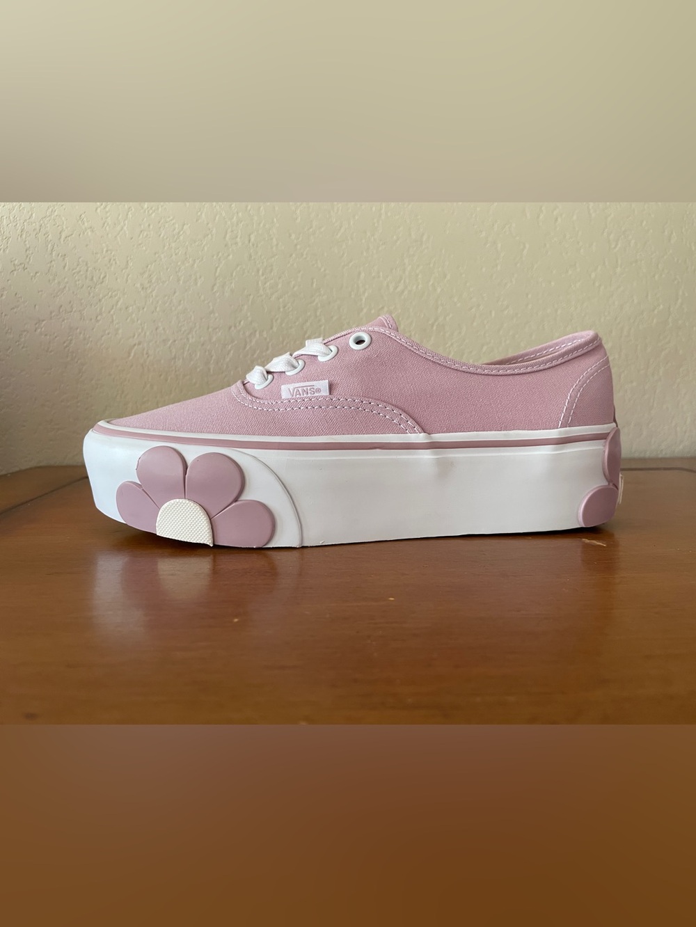 Vans Authentic Stackform Sneakers Oversized Flowers Lilac Women Size 7.5 - Picture 3 of 16
